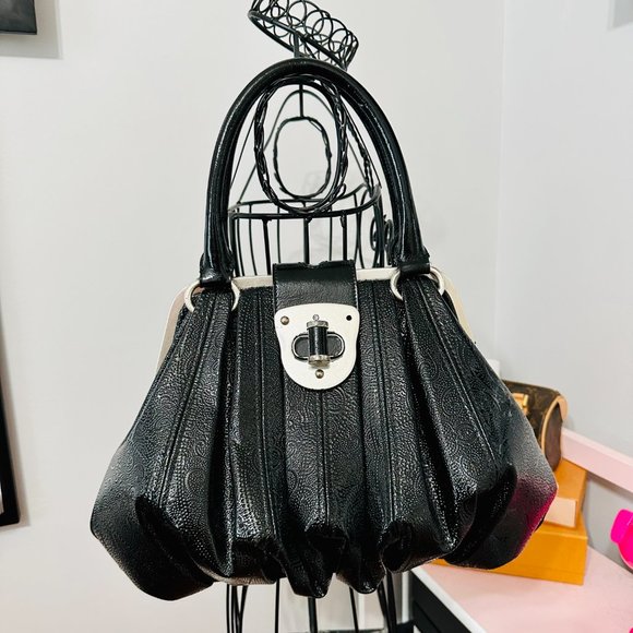 ALEXANDER MCQUEEN NOVAK PAISLEY PATENT LEATHER SATCHEL BAG LIMITED EDITION RARE - Picture 12 of 13